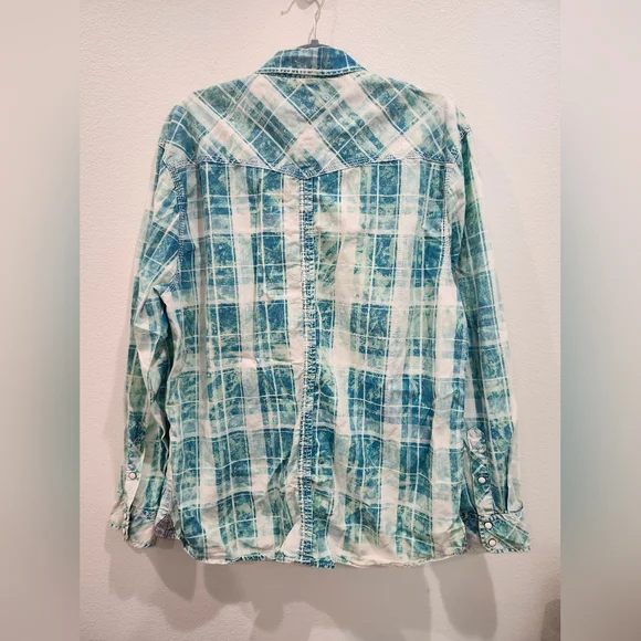 BKE LONG SLEEVE PARK BOTTOM DOWN SHIRT SIZE LARGE - Picture 4 of 5